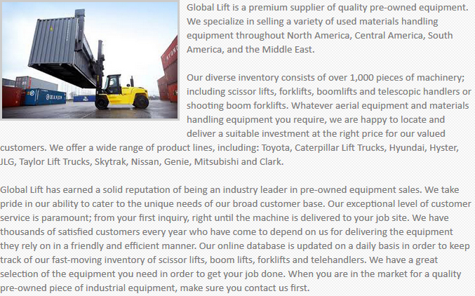 Global Lift Equipment Victoria